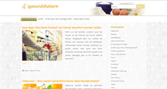 Desktop Screenshot of gesund-futtern.de